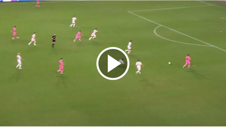 Jordi Alba marcó el 1-0 de Inter Miami ante LA Galaxy.