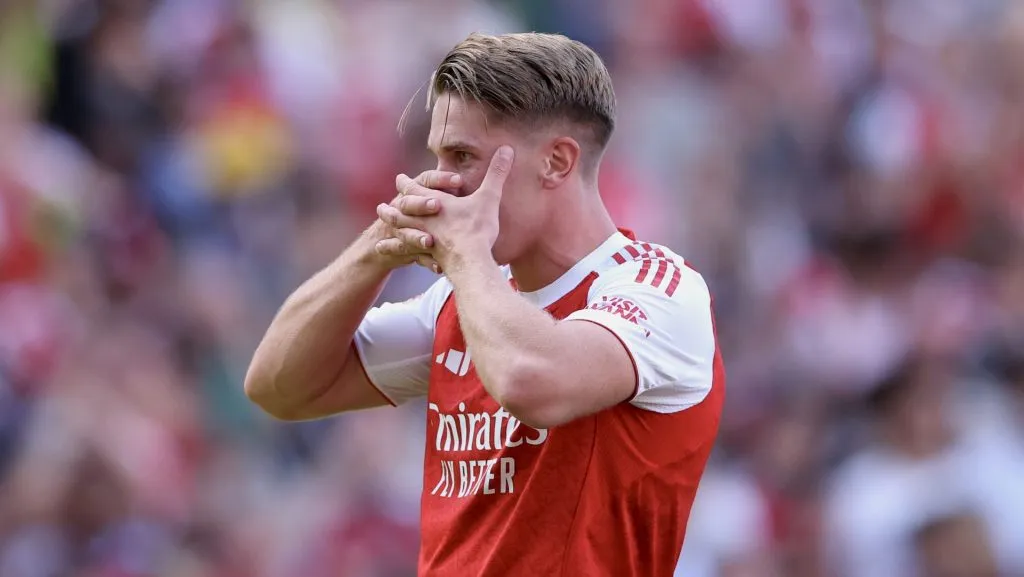 Viktor Gyokeres ya debutó con el Arsenal en la pretemporada y ante Manchester United hará su estreno de forma oficial. (GETTY IMAGES)