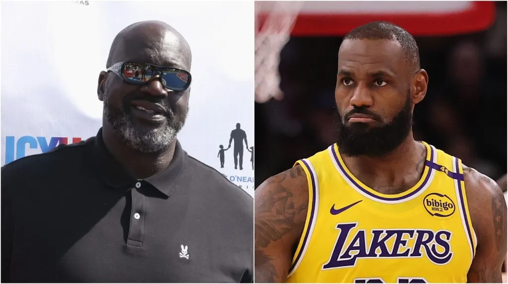 Shaquille O’Neal y LeBron James. (Foto: Getty Images)