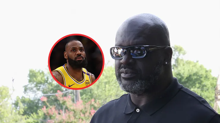 LeBron James y Shaquille O'Neal.
