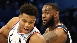 LeBron James y Giannis Antetokounmpo.