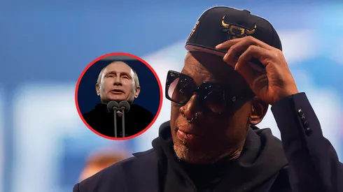 Vladimir Putin y Dennis Rodman.