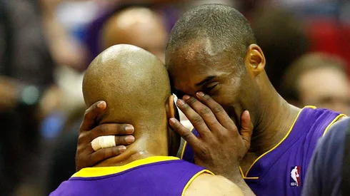 Derek Fisher y Kobe Bryant.