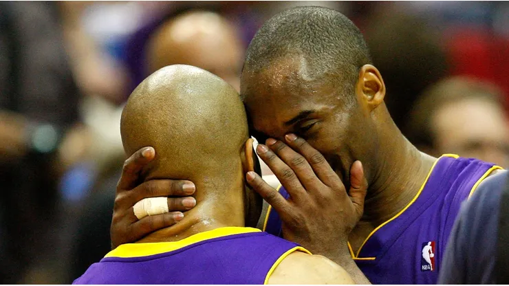 Derek Fisher y Kobe Bryant.