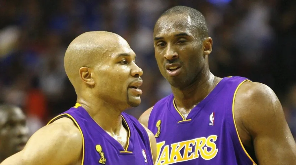 Derek Fisher y Kobe Bryant. (Foto: Getty Images)