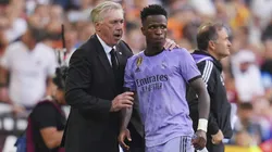 Carlo Ancelotti y Vinícius Jr en su época en Real Madrid