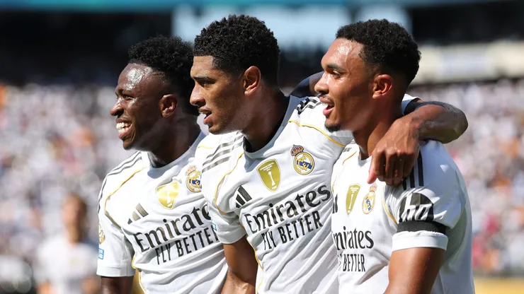 Los jugadores de Real Madrid, a puro festejo.