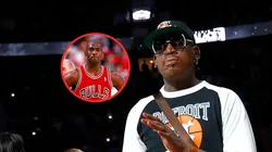 Michael Jordan y Dennis Rodman.