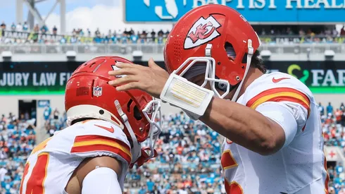 Patrick Mahomes y el receptor que perdió.