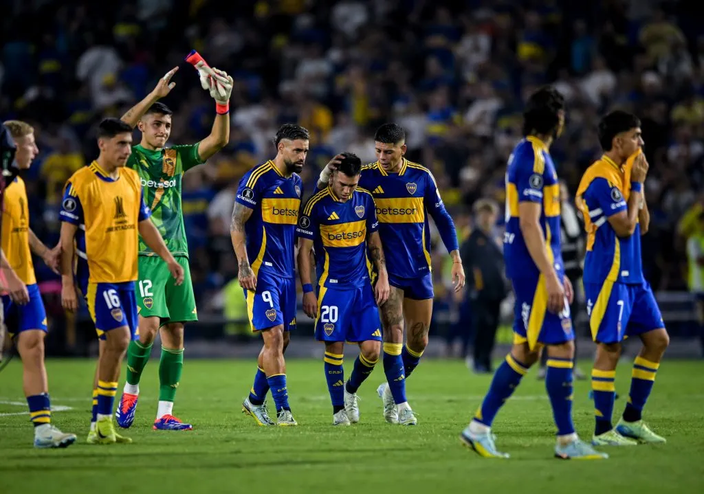 Las caras largas de Boca Juniors tras aquella eliminación [Foto: Getty]