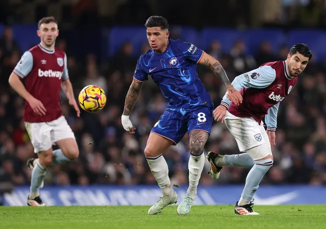 Chelsea vs. West Ham de la temporada 2024/25 (GETTY IMAGES)