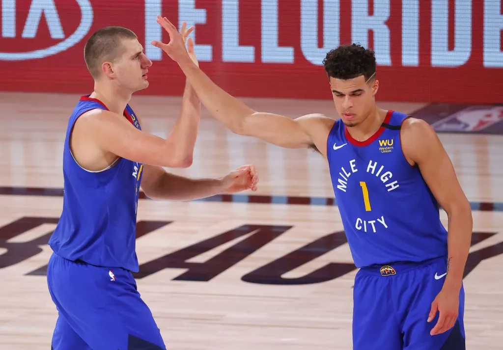 Nikola Jokic y Porter Jr. en Denver Nuggets (GETTY IMAGES)
