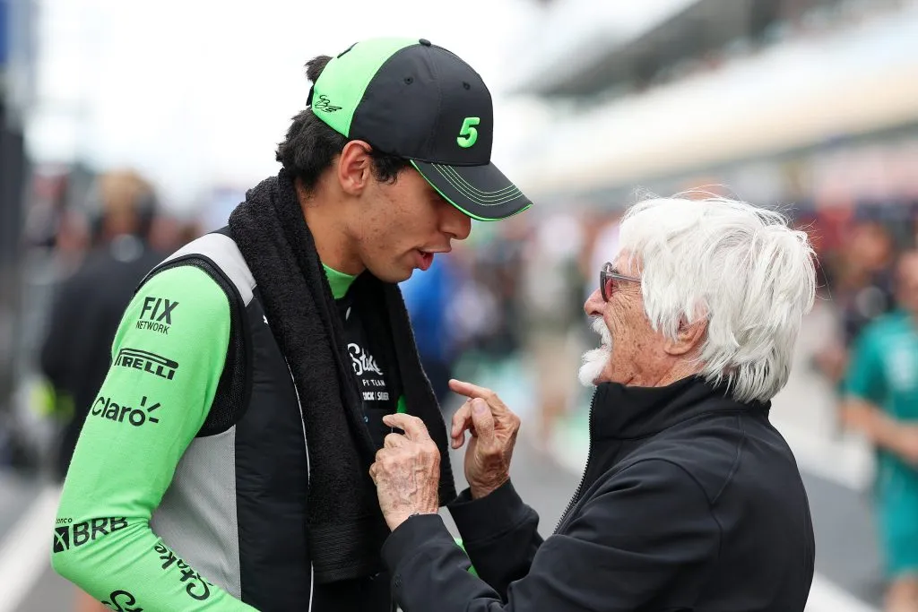 Gabriel Bortoleto y Bernie Ecclestone (GETTY IMAGES)