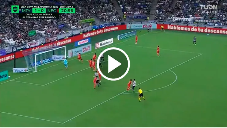 Sergio Canales y un golazo impresionante ante Necaxa.
