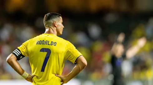 Cristiano Ronaldo en la final de la Supercopa de Arabia Saudita
