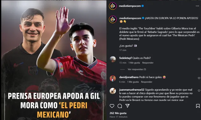 Prensa inglesa apoda a Gilberto Mora (@mediotiempocom)