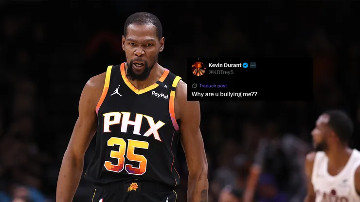 Kevin Durant discutió con un aficionado en X
