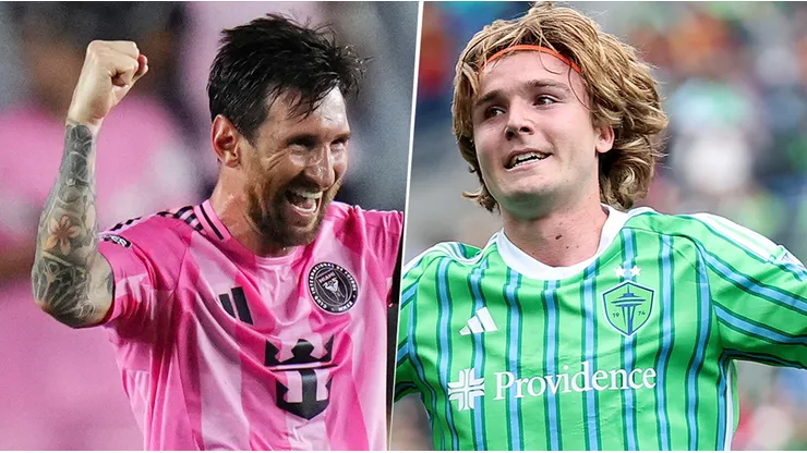 Messi y De la Vega, las figuras argentinas de Inter y Seattle.