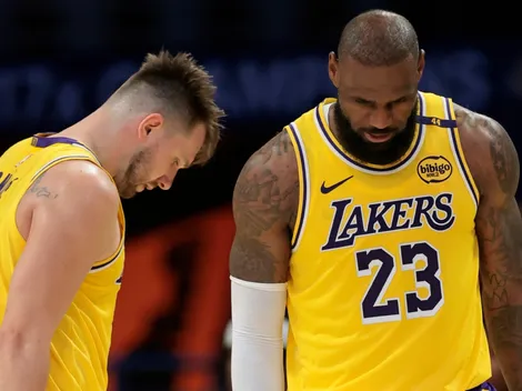 La reacción de Doncic cuando le dijeron que el retiro de LeBron está cerca