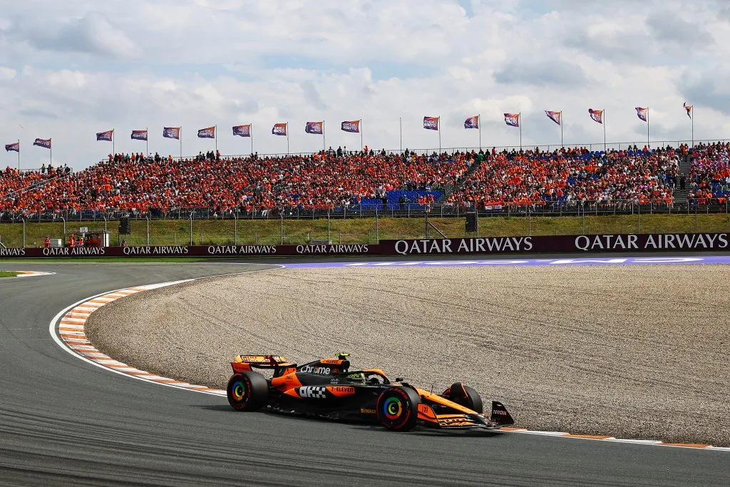 Lando Norris en el GP de Países Bajos (GETTY IMAGES)