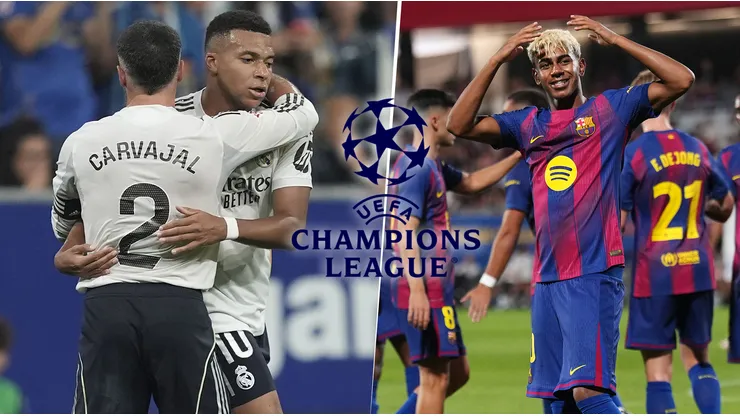 Real Madrid y Barcelona ya conocen a sus contrincantes de la Fase Liga de la UEFA Champions League