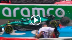 Accidente de Lance Stroll en la Práctica Libre 2 del GP de Países Bajos