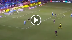 Sergio Ramos quedó lejos y Puebla abrió el marcador.