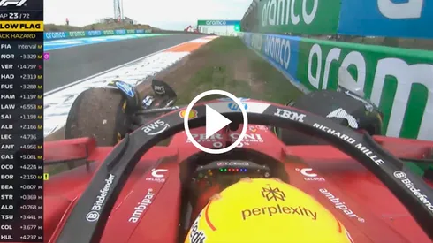 Lewis Hamilton se accidentó en el GP de Países Bajos