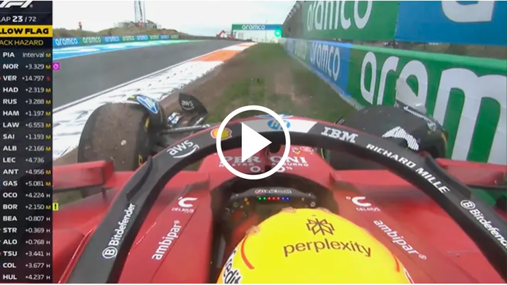 Lewis Hamilton se accidentó en el GP de Países Bajos