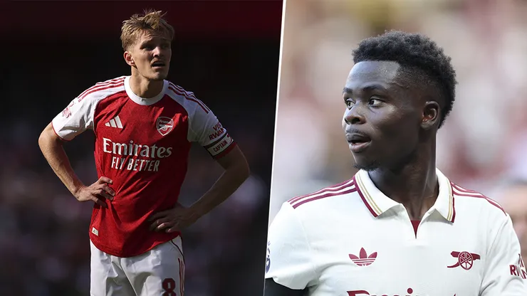 Martin Odegaard y Bukayo Saka no juegan ante Liverpool