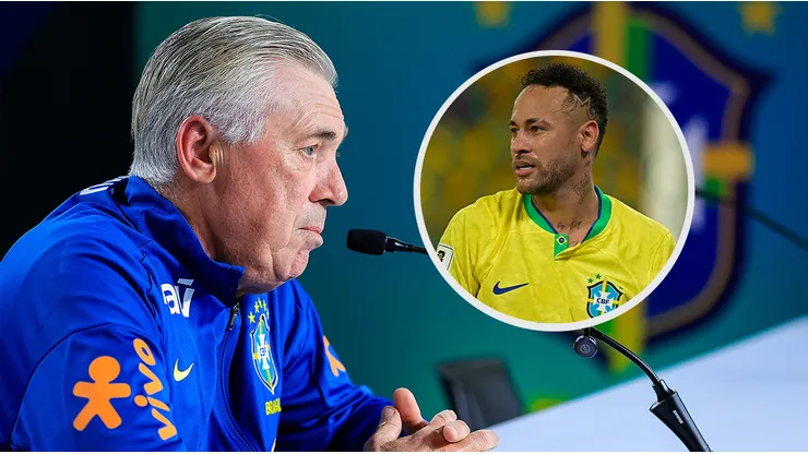 Carlo Ancelotti, sincero sobre la falta de Neymar.