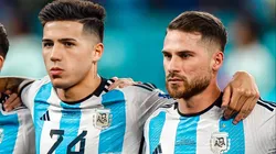 Fernández y Mac Allister, afuera del equipo vs. Venezuela.