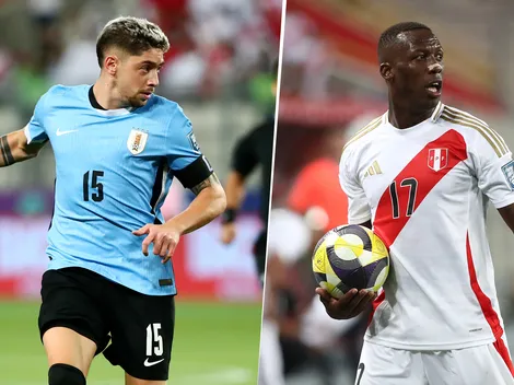 Las alineaciones de Uruguay vs. Perú por las Eliminatorias