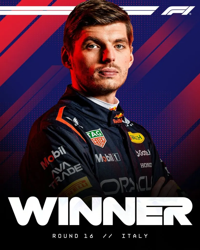 Max Verstappen ganó el GP de Italia 2025 (@F1)