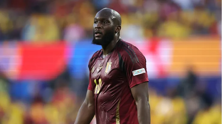 Romelu Lukaku, afuera del Bélgica-Kazajstán.