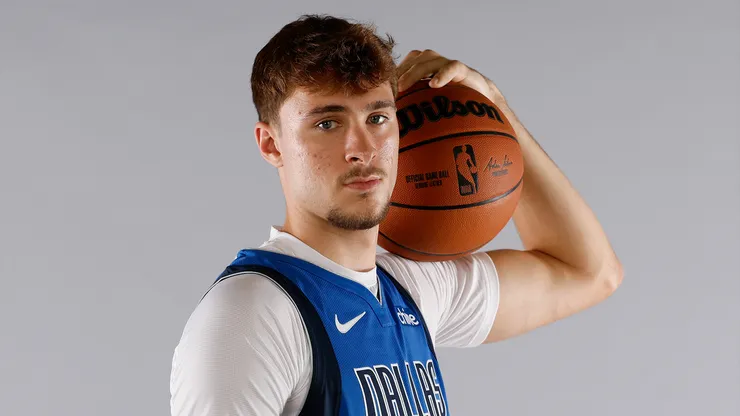 Cooper Flagg en el media day de la NBA