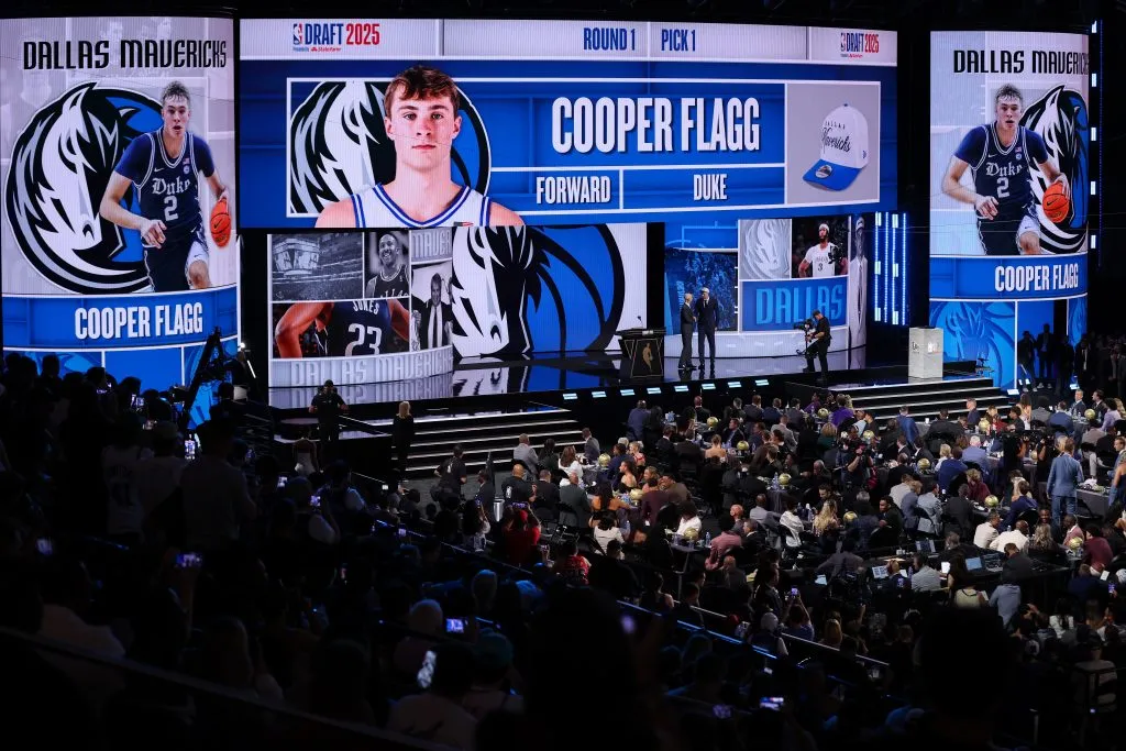 Cooper Flagg fue elegido en el pick n1 del Draft 2025 (GETTY IMAGES)