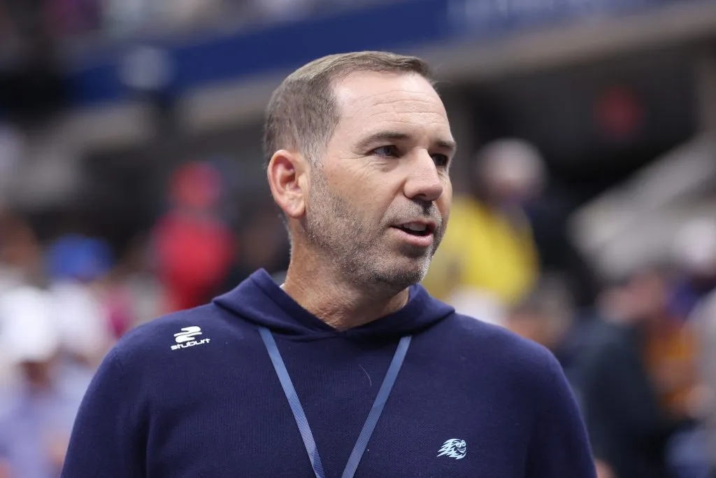 El ex golfista, Sergio García, fue a ver la final de la US Open (Getty Images)