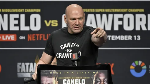 Dana White es uno de los principales promotores de Canelo Álvarez vs. Terence Crawford.