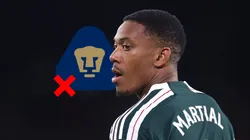 Anthony Martial no jugará en Pumas UNAM