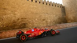 Ferrari en el circuito callejero de Baku