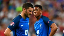 André-Pierre Gignac y Anthony Martial en la Eurocopa 2016
