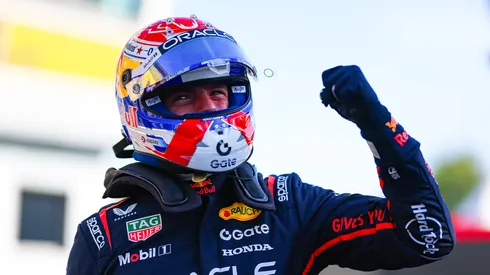 Max Verstappen celebra la victoria en Monza