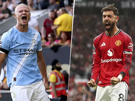 Las alineaciones de Manchester City vs. Manchester United por la Premier League