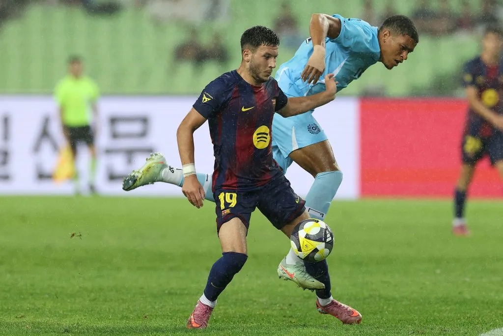 Bardghji jugó los amistosos de pretemporada con Barcelona y anotó un gol. (Getty Images)