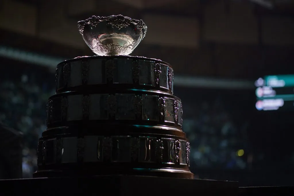 La ensaladera de plata es el trofeo que obtiene el equipo ganador de la Copa Davis. (Getty Images)