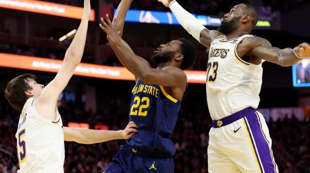 Andrew Wiggins jugando contra Los Angeles Lakers. (Foto: Getty Images)