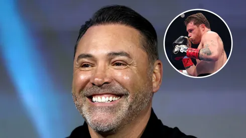Óscar De La Hoya habla tras la pelea de Canelo Álvarez.