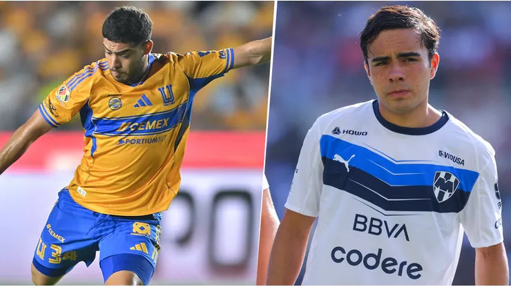 Bernardo Parra (izquierda) e Iker Fimbres (derecha) sumaron minutos para Tigres y Rayados, respectivamente, en la regla de menores.