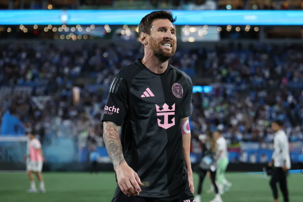 Lionel Messi, tras fallar su penal ante Charlotte (GETTY IMAGES)